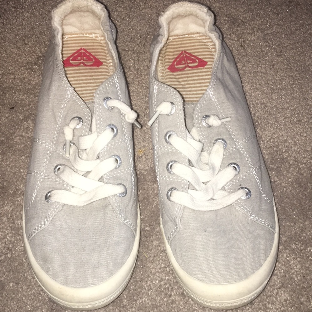 ROXY Gray Slip Ons